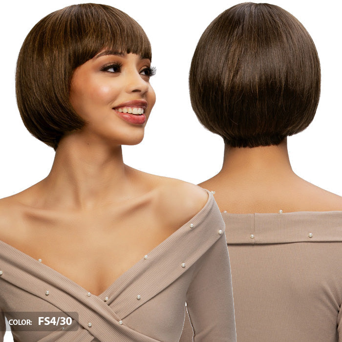 Vivica Fox Pure Comfort Cap 100% Human Hair Full Wig - LIV