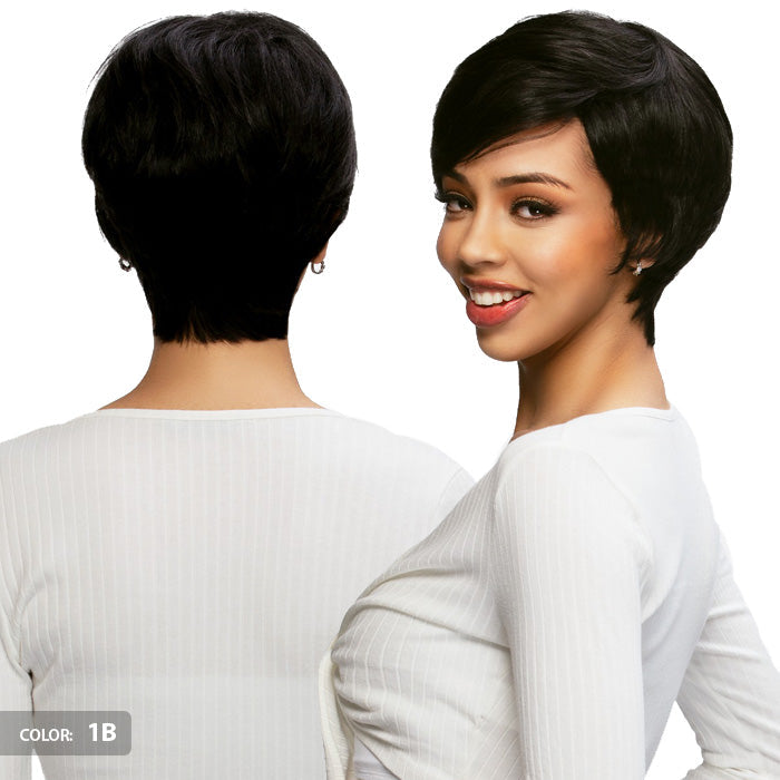 Vivica Fox Pure Comfort Cap 100% Human Hair Full Wig - PEARL