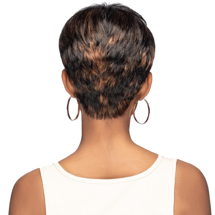 Vivica A Fox Pure Comfort Cap 100% Premium Human Hair Full Wig - BELLA