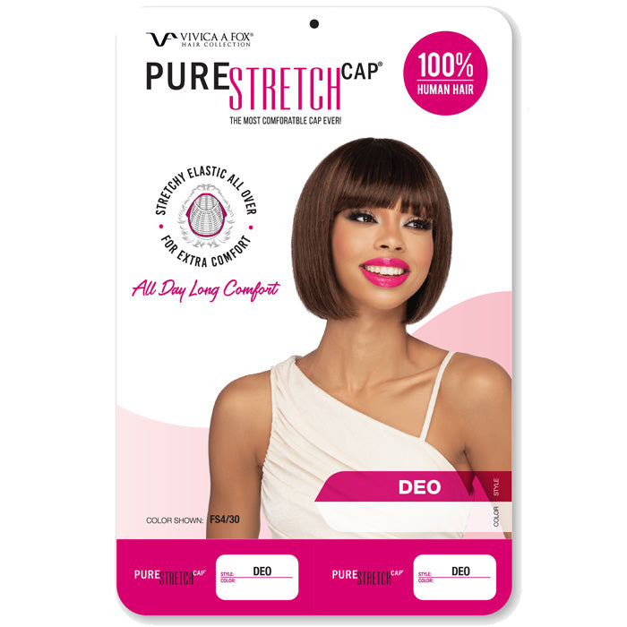Vivica A Fox Pure Stretch Cap 100% Human Hair Wig - DEO