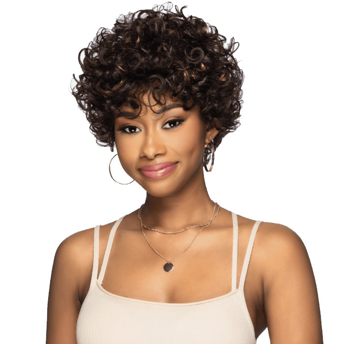 Vivica A Fox Pure Comfort Cap 100% Human Hair Full Wig - LUCID