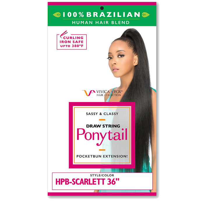 Vivica A Fox 100% Human Hair Blend Drawstring Ponytail HPB-SCARLETT