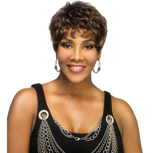 Vivica A Fox Pure Comfort Cap 100% Human Hair Wig - H222-V