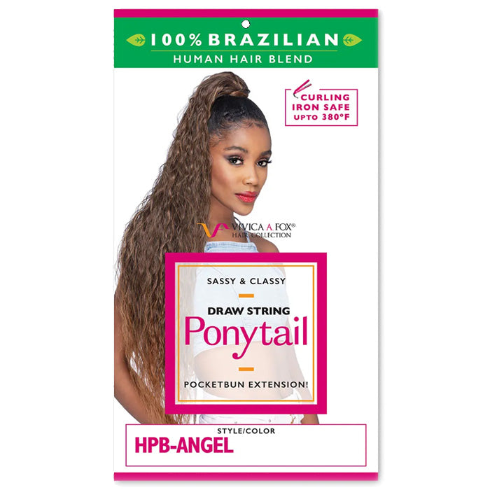 Vivica A Fox 100% Brazilian Human Hair Blend Drawstring Ponytail - HPB-ANGEL