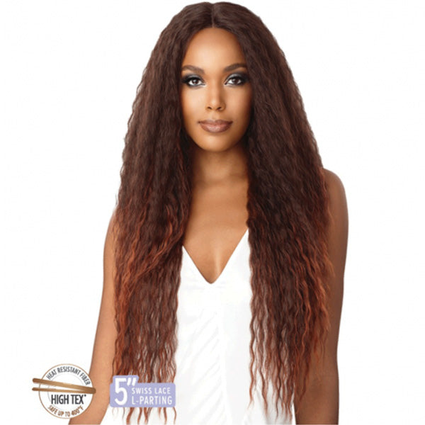 Outre Synthetic Swiss Lace I Parting Lace Front Wig - VIVIEN
