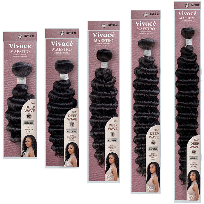 Vivace By Kiss Maestro Weave DEEP WAVE 10"-28"- 100% UNPROCESSED REMY HUMAN HAIR