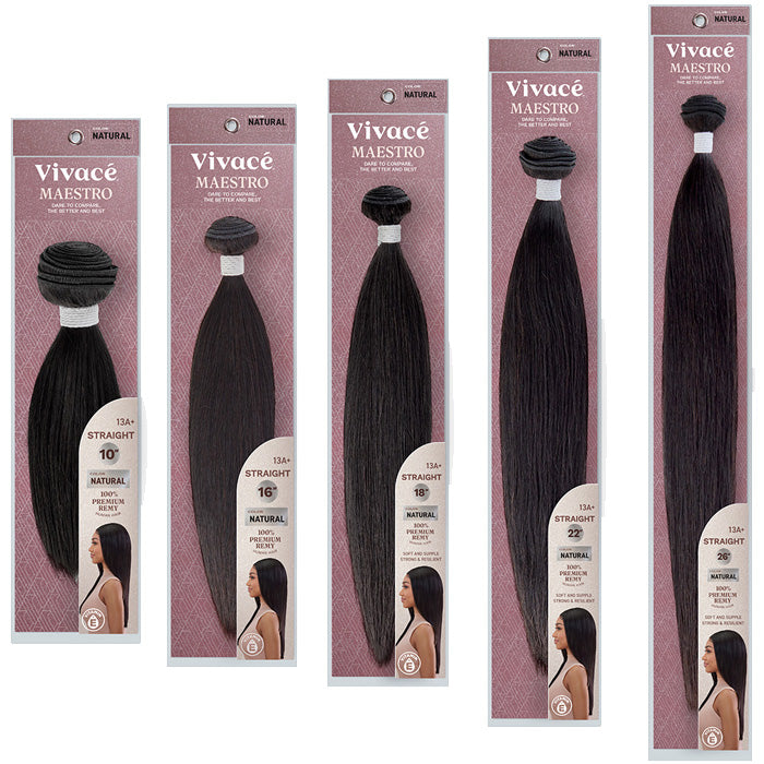 Vivace By Kiss Maestro Weave STRAIGHT 10"-28"- 100% UNPROCESSED REMY HUMAN HAIR