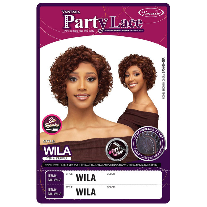 Vanessa Party Lace J-Part Lace Wig - WILA