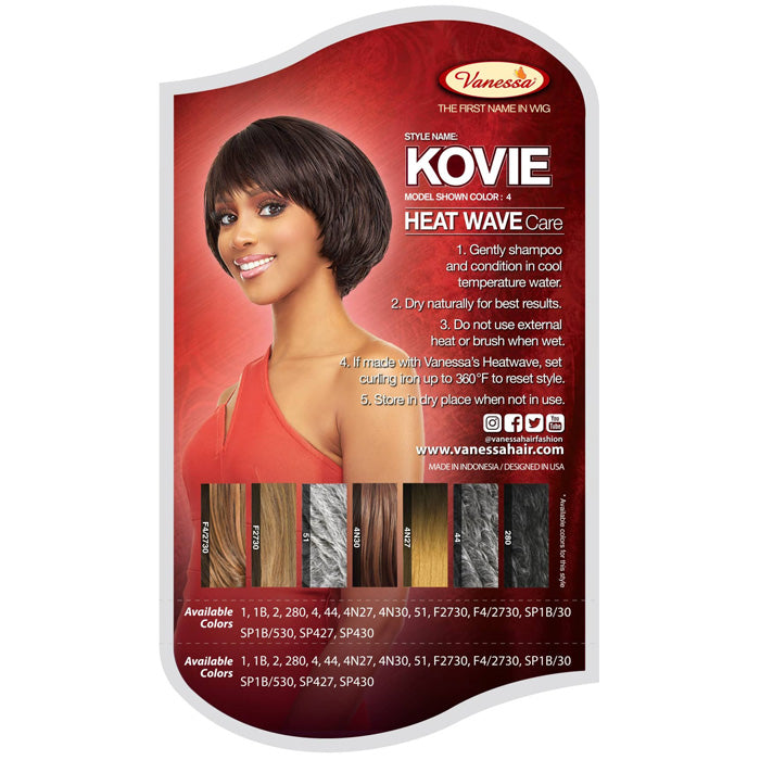 Vanessa Fashion Wig Synthetic Hair Wig - KOVIE