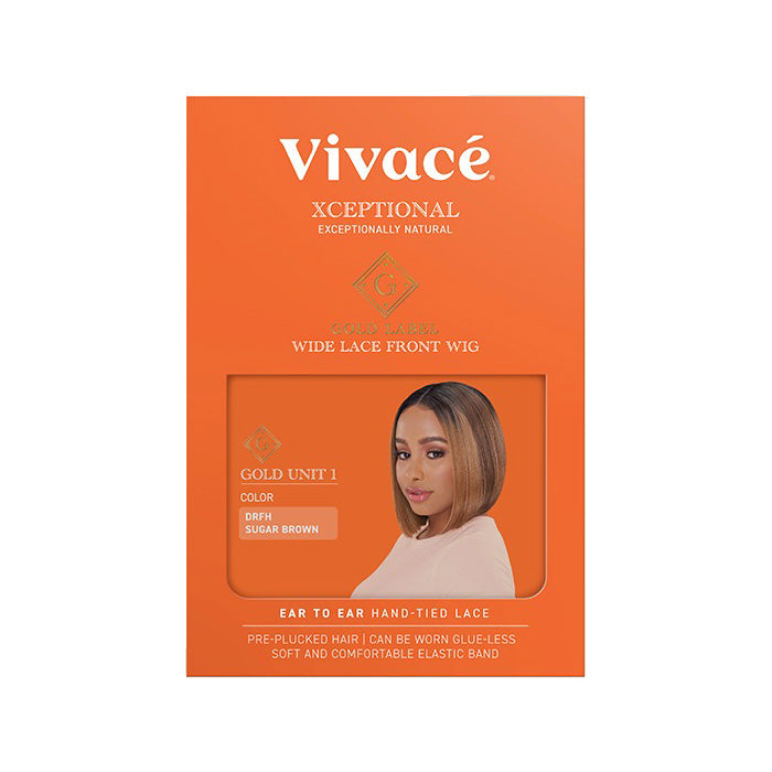 Vivace Xceptional Gold Label Wide Glueless Straight Bob HD Lace Front Wig - GOLD UNIT 1