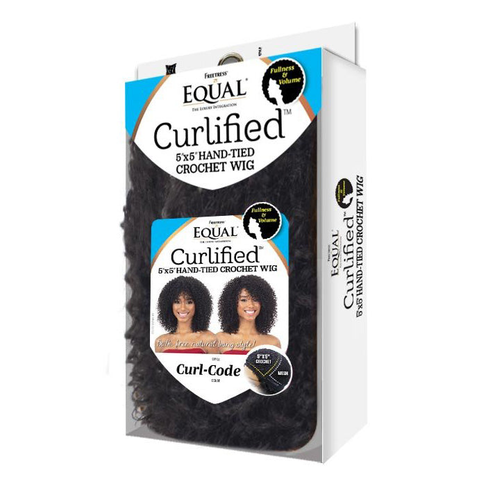 Freetress Equal Curlified 5X5 Hand Tied Crochet Wig - CURL-CODE