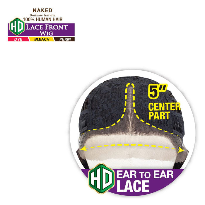 Shake N GO Premium 100% Human Hair HD Lace Front Wig - CHANTAL