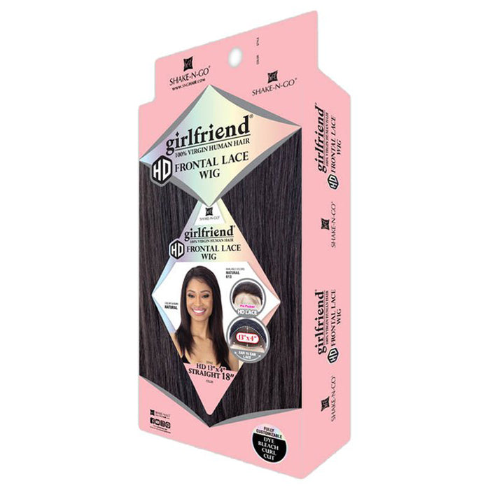 Shake N Go Girlfriend 100% Virgin Human Hair 13X4 HD Lace Front Wig - STRAIGHT 18