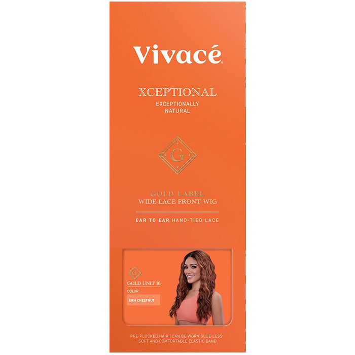 Vivace Xceptional Gold Label Wide Glueless Curly HD Lace Front Wig - GOLD UNIT 16