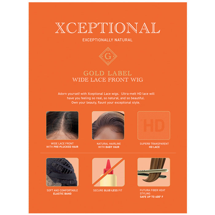 Vivace Xceptional Gold Label Glueless Wide HD Lace Front Wig - GOLD UNIT 11