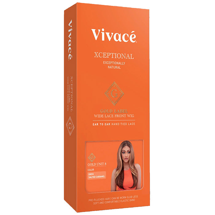 Vivace Xceptional Gold Label Wide Glueless Wavy HD Lace Front Wig - GOLD UNIT 8