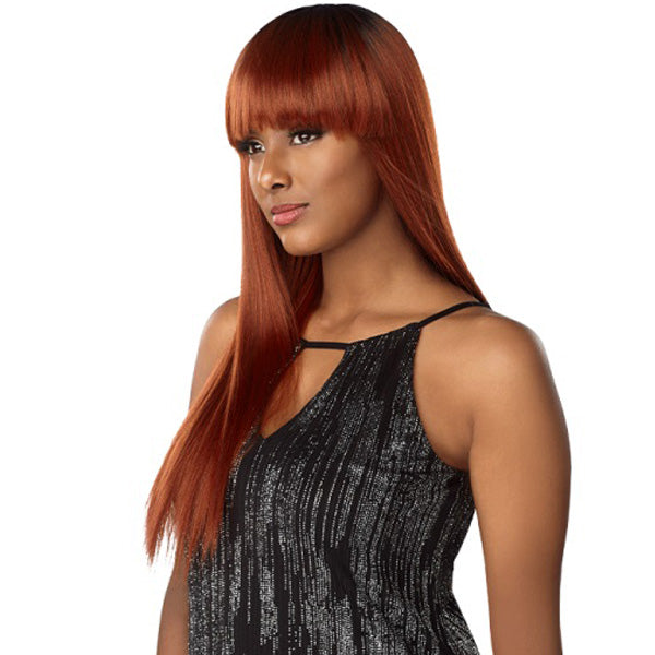 Sensationnel Synthetic Shear Muse Weave Bundle - BANG TOP PIECE YAKI STRAIGHT (1 Pack Complete)