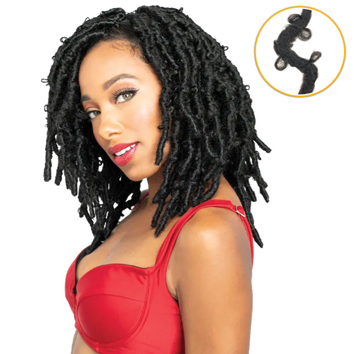 Zury Sis Loop Crochet Braid - 2X DISTRESSED BUTTERFLY LOC 10"