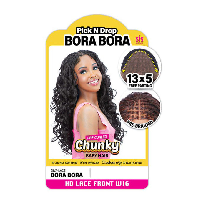 Zury Sis Chunky Glueless Pre-Braided HD 13x5 Lace Front Wig - BORA BORA