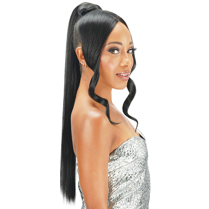 Zury Sis Miss Drawstring Split Bang Lace Part Drawstring Ponytail - DOLL