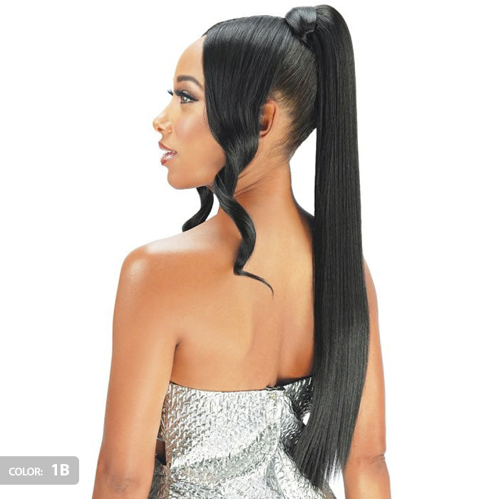 Zury Sis Miss Drawstring Split Bang Lace Part Drawstring Ponytail - DOLL