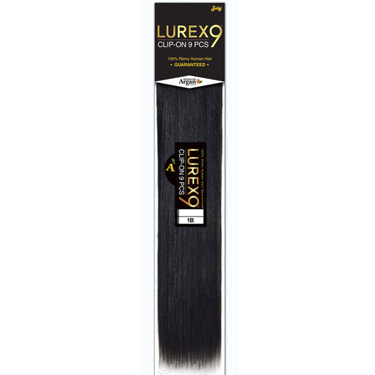 Zury Sis Lurex 100% Remy Human Hair Clip-On Weave - STRAIGHT 9 PCS 10-14"