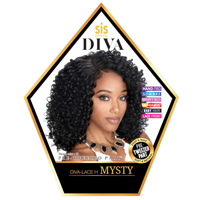 Zury Sis Diva Pre-Tweezed Part Lace Front Wig - DIVA-LACE H MYSTY