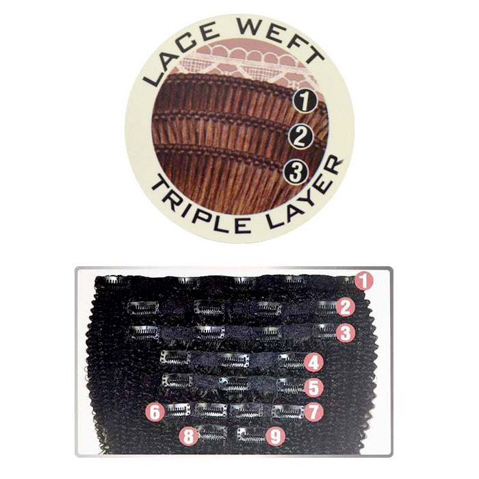 Zury Sis Naturali Star 100% Human Hair Weave Clip-On 9 - 4A COILY 9 PCS