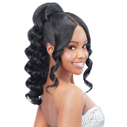 Zury Sis Miss Drawstring Miss Bang Lace Part Drawstring Ponytail - SOFIA