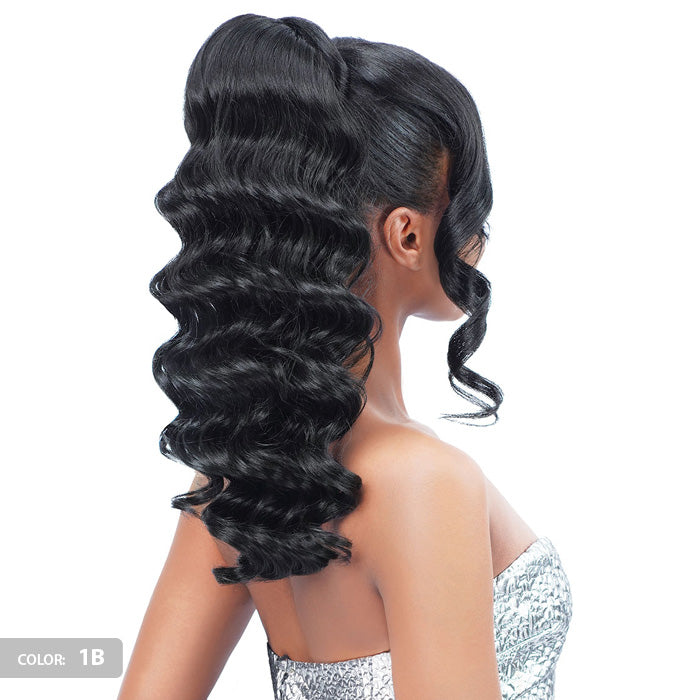 Zury Sis Miss Drawstring Miss Bang Lace Part Drawstring Ponytail - SOFIA