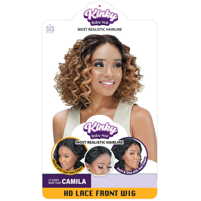 Zury Sis Kinky Baby Hair HD Lace Front Wig - CAMILA