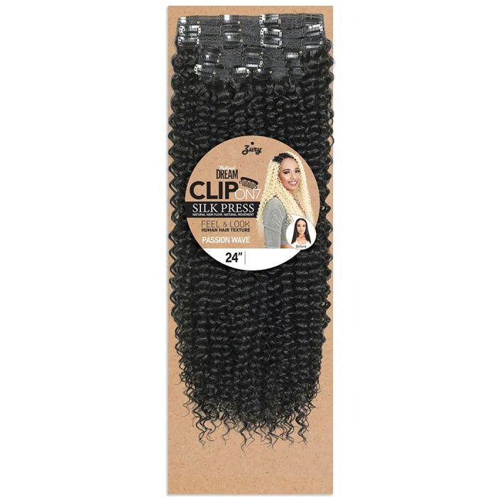 Zury Sis Natural Dream Clip On 7 Silk Press Weave - PASSION WAVE 24"