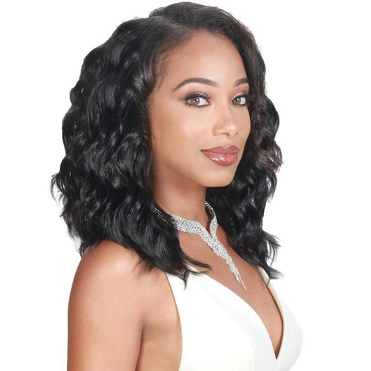 Zury Sis Human Hair Natural Mix NO 8 NATURAL BODY Weave 8" (3 Pcs + Closure)