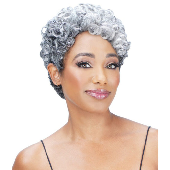 Zury Sis Ms.Wisdom Salt and Pepper Full Wig - WISDOM 204