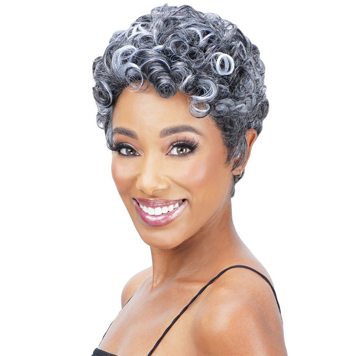 Zury Sis Ms.Wisdom Salt and Pepper Full Wig - WISDOM 204