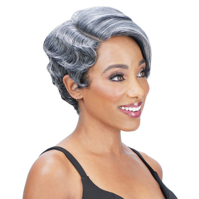 Zury Sis Ms.Wisdom Salt and Pepper Lace Part Wig - WISDOM 301