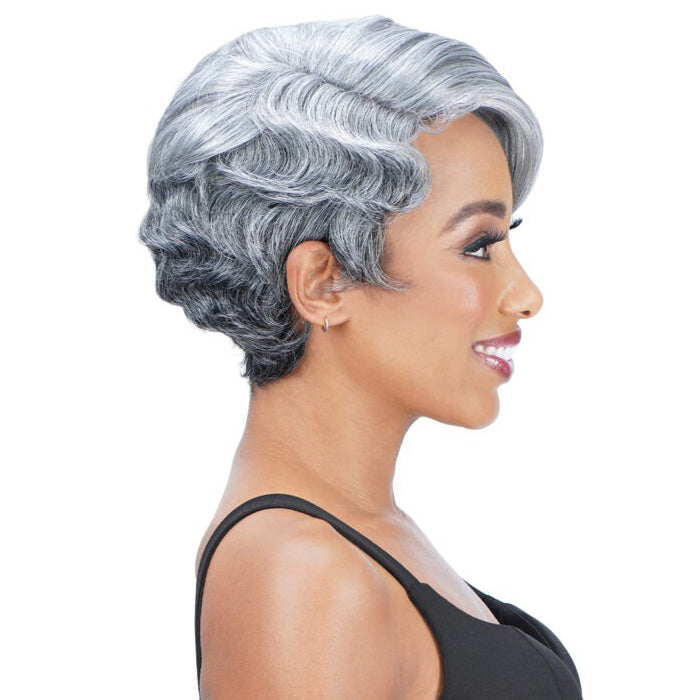 Zury Sis Ms.Wisdom Salt and Pepper Lace Part Wig - WISDOM 301