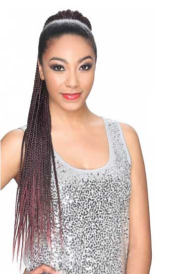 Zury Sis Dios Drawstring Ponytail MISS BOX 30 Inch (Individual Hand Braided)